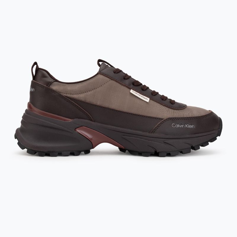 Women's shoes Calvin Klein HW0HW02999 Hike Runner Organza Met Leather bordeaux/rhubarb 2