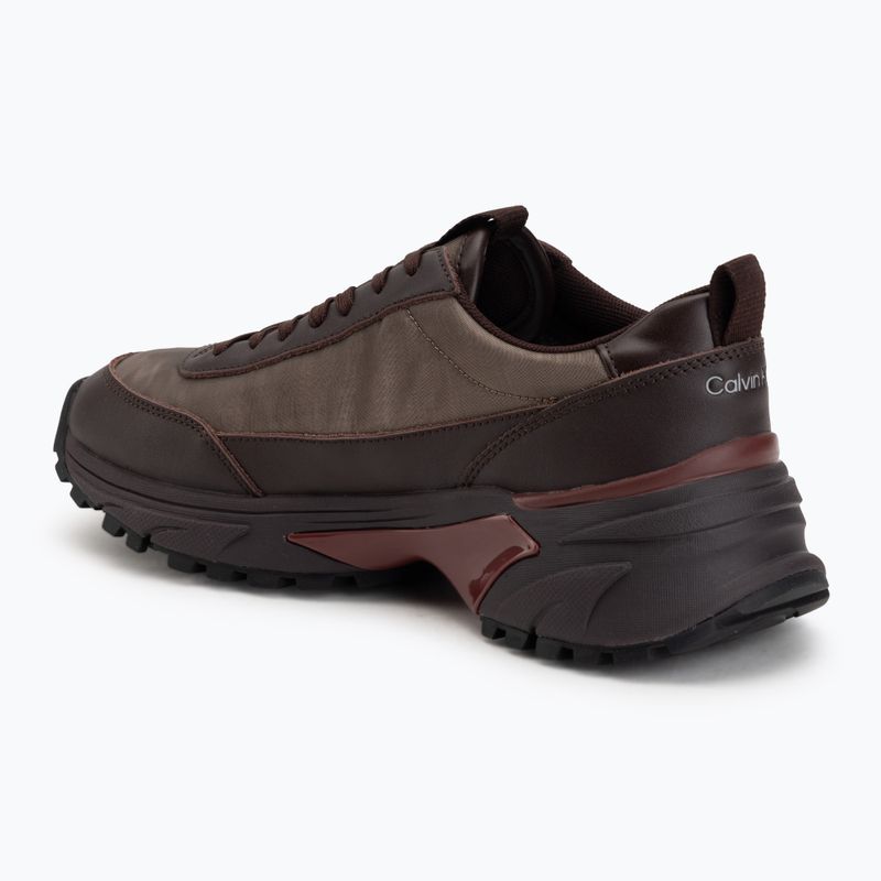 Women's shoes Calvin Klein HW0HW02999 Hike Runner Organza Met Leather bordeaux/rhubarb 3