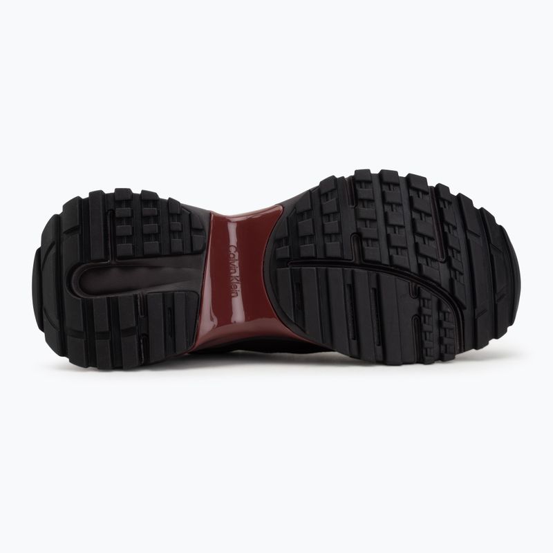 Women's shoes Calvin Klein HW0HW02999 Hike Runner Organza Met Leather bordeaux/rhubarb 4