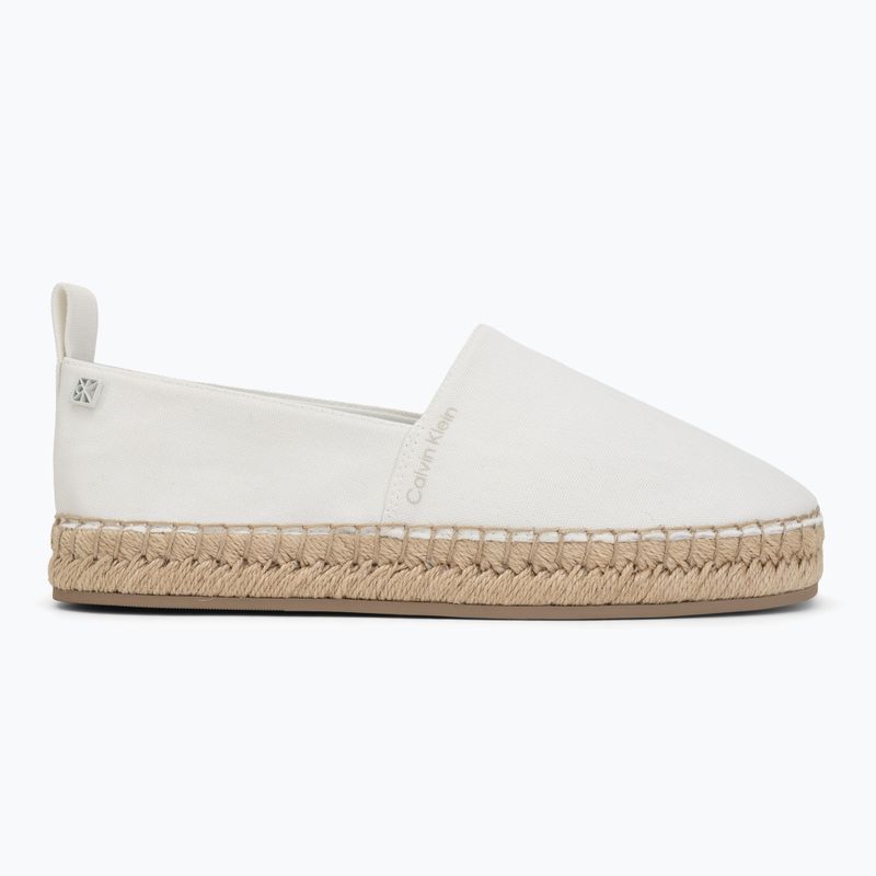 Women's espadrilles Calvin Klein HW0HW02931 Oblique Canvas Off White 2