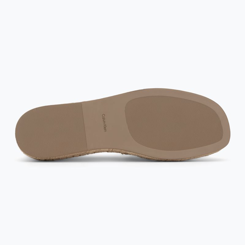 Women's espadrilles Calvin Klein HW0HW02931 Oblique Canvas Off White 4