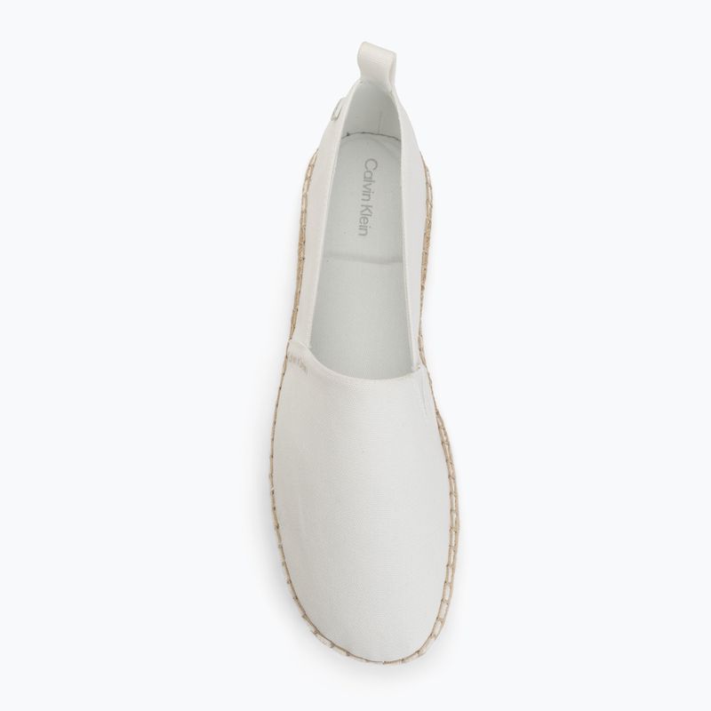Women's espadrilles Calvin Klein HW0HW02931 Oblique Canvas Off White 5