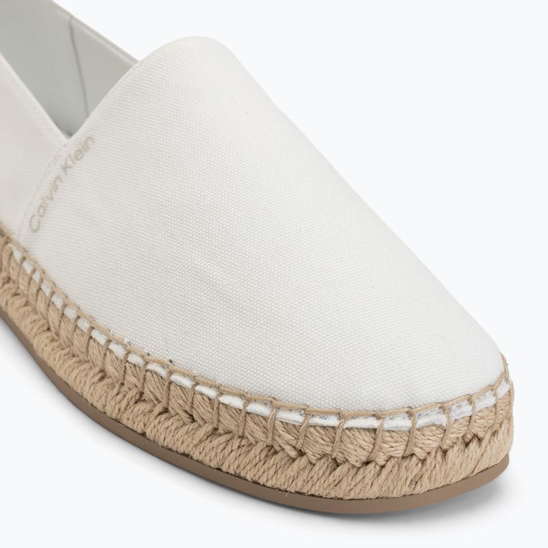 Women's espadrilles Calvin Klein HW0HW02931 Oblique Canvas Off White 7