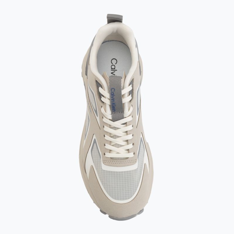 Women's shoes Calvin Klein HW0HW03019 Hike Run Ckstripe Ripst oatmeal/marshmallow/cloudburst 5