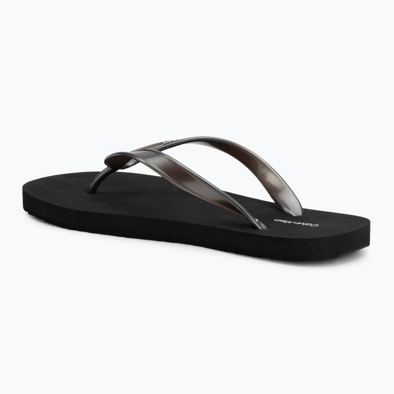 Women's flip-flops Calvin Klein HW0HW02956 Tpu Metallic triple black 3