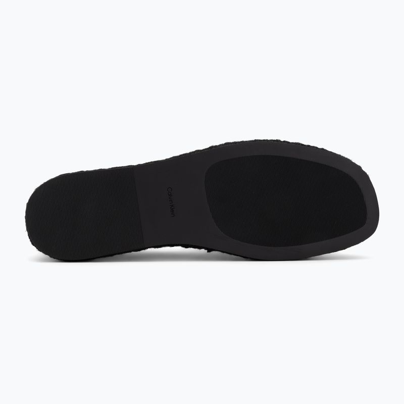 Women's espadrilles Calvin Klein HW0HW02934 Oblique Webbing Triple Black 4