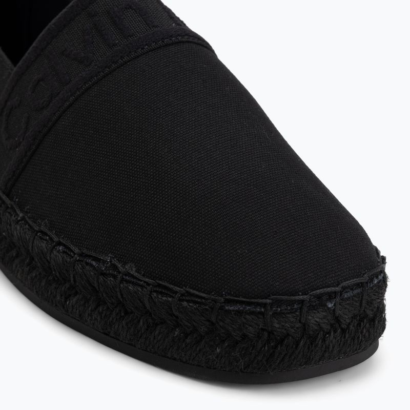 Women's espadrilles Calvin Klein HW0HW02934 Oblique Webbing Triple Black 7