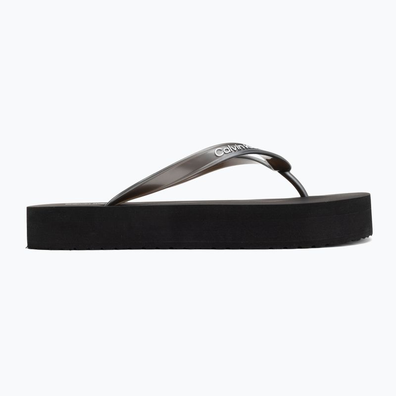 Women's flip-flops Calvin Klein HW0HW03120 Flatform triple black 2
