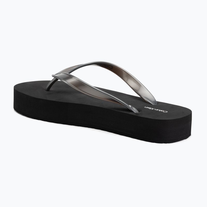 Women's flip-flops Calvin Klein HW0HW03120 Flatform triple black 3