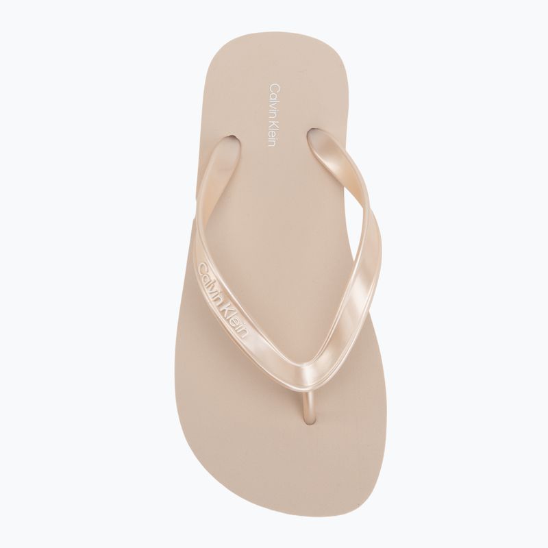 Women's flip-flops Calvin Klein HW0HW02956 Tpu Metallic whisper pink 5