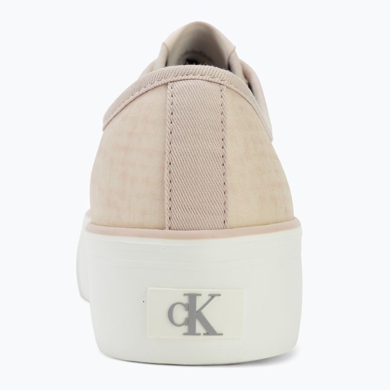 Women's shoes Calvin Klein HW0HW02970 Vulc Flatf Laceup Ripst whisper pink/key largo 6