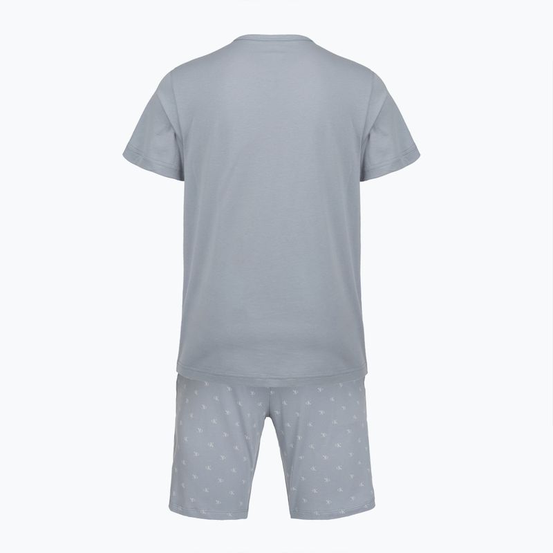 Men's pajamas Calvin Klein LV00NM2900 misty grey top /diamond logo misty 2