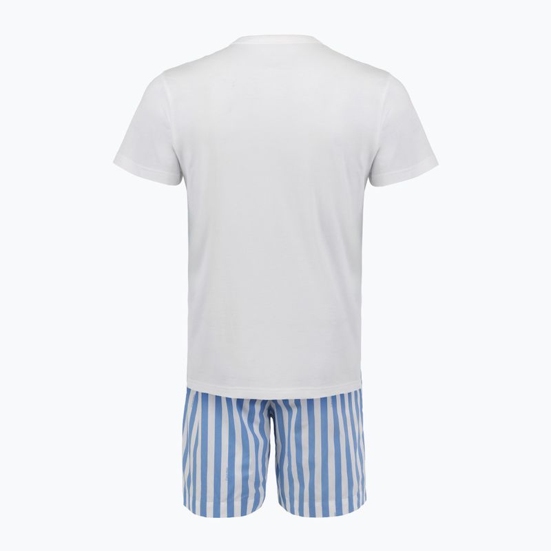 Men's pajamas Calvin Klein LV00NM2903 classic white top/vertical boardway 2