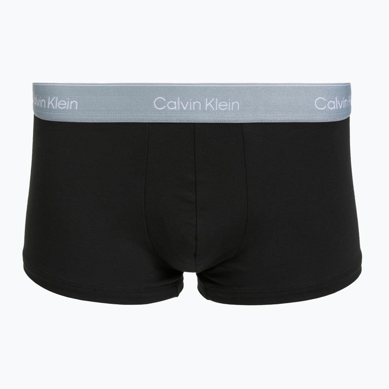 Men's boxers Calvin Klein LV00NB4390 Low Rise Trunk 5 pairs black wb/blue descent wb/green bi/kahki 2