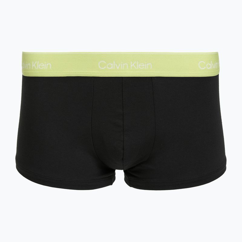 Men's boxers Calvin Klein LV00NB4390 Low Rise Trunk 5 pairs black wb/blue descent wb/green bi/kahki 3