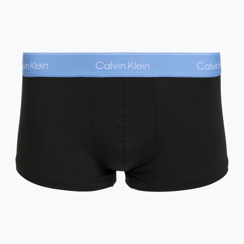 Men's boxers Calvin Klein LV00NB4390 Low Rise Trunk 5 pairs black wb/blue descent wb/green bi/kahki 4
