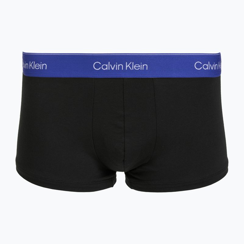 Men's boxers Calvin Klein LV00NB4390 Low Rise Trunk 5 pairs black wb/blue descent wb/green bi/kahki 5