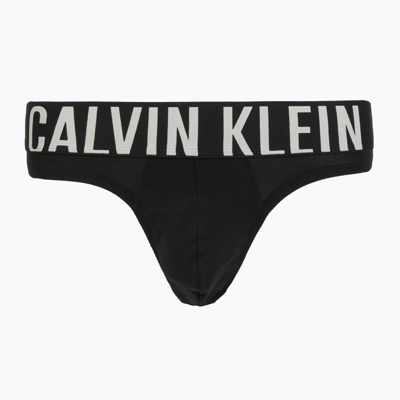 Men's briefs Calvin Klein 000NB3607A Hip Brief 3 pairs black w/oatmeal logo/black w/age 2