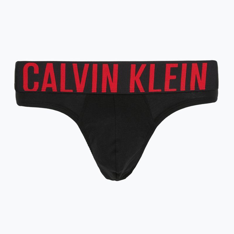 Men's briefs Calvin Klein 000NB3607A Hip Brief 3 pairs black w/oatmeal logo/black w/age 3