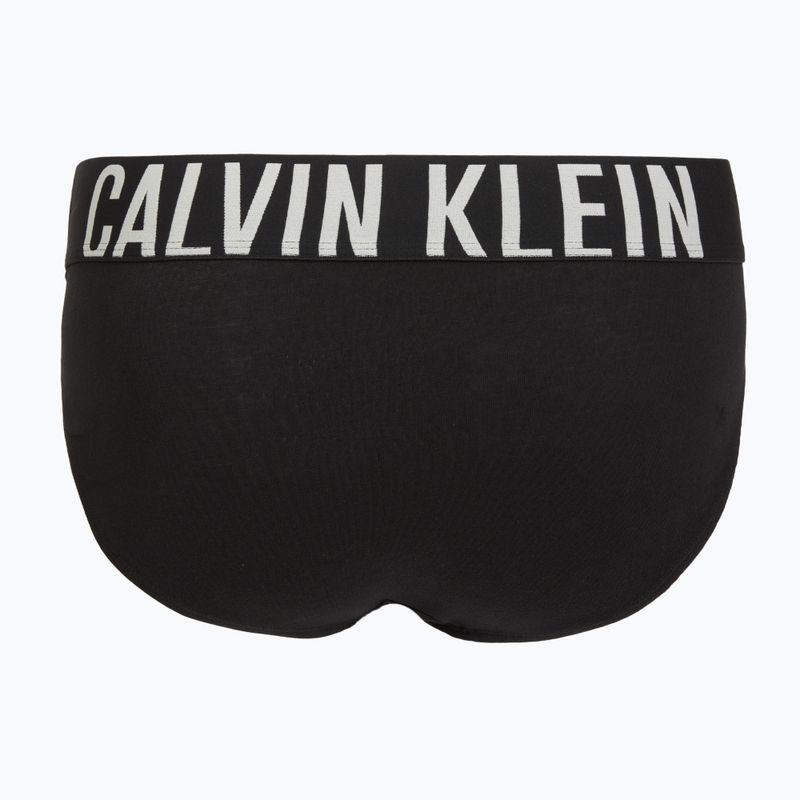 Men's briefs Calvin Klein 000NB3607A Hip Brief 3 pairs black w/oatmeal logo/black w/age 5