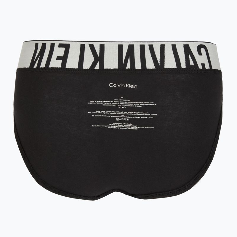 Men's briefs Calvin Klein 000NB3607A Hip Brief 3 pairs black w/oatmeal logo/black w/age 7