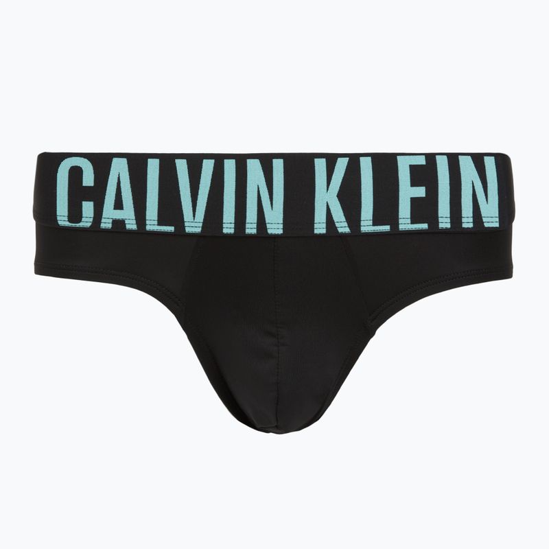 Men's briefs Calvin Klein 000NB3610A Hip Brief 3 pairs black w/ombre blue logo/black w/c 2