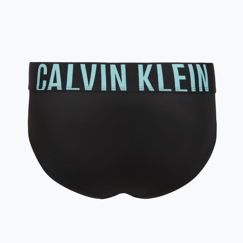 Men's briefs Calvin Klein 000NB3610A Hip Brief 3 pairs black w/ombre blue logo/black w/c 3