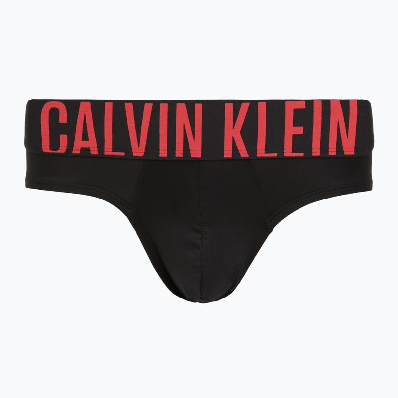 Men's briefs Calvin Klein 000NB3610A Hip Brief 3 pairs black w/ombre blue logo/black w/c 6
