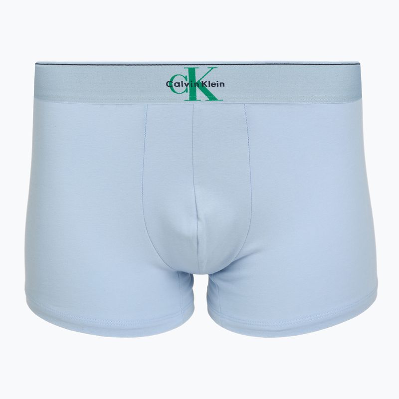 Men's boxers Calvin Klein LV00NB4472 Trunk 3 pairs shoreline/mardi gras green/cent s 2
