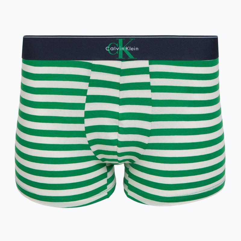 Men's boxers Calvin Klein LV00NB4472 Trunk 3 pairs shoreline/mardi gras green/cent s 3