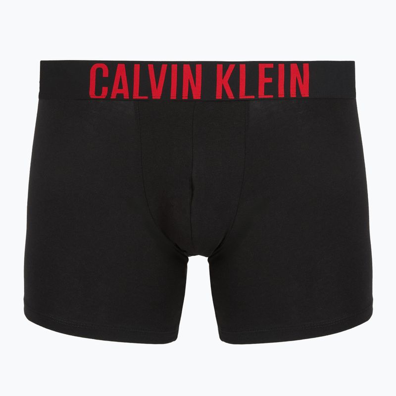 Boxers Calvin Klein 000NB3609A Boxer Brief 3 pairs black w/oatmeal logo/black w/age 4