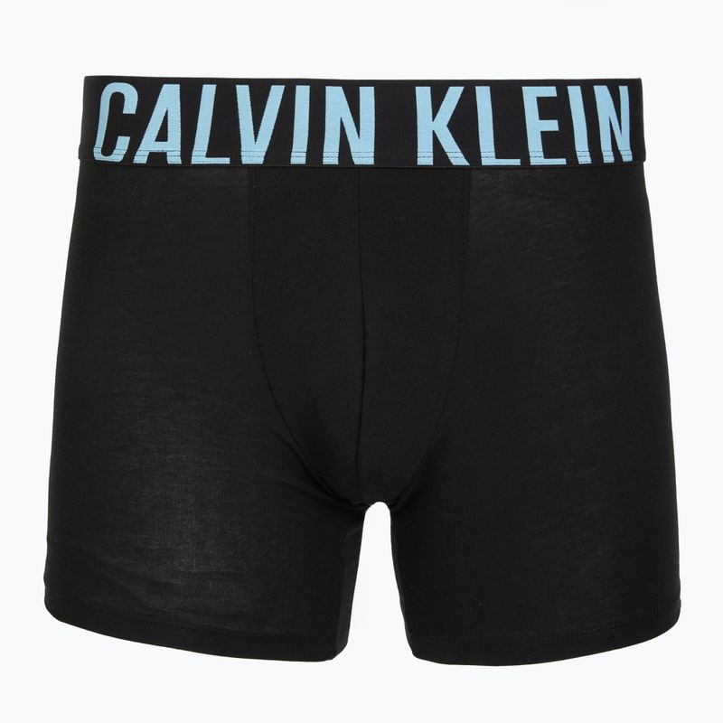 Boxers Calvin Klein 000NB3609A Boxer Brief 3 pairs black w/harbor mist logo/black w 2