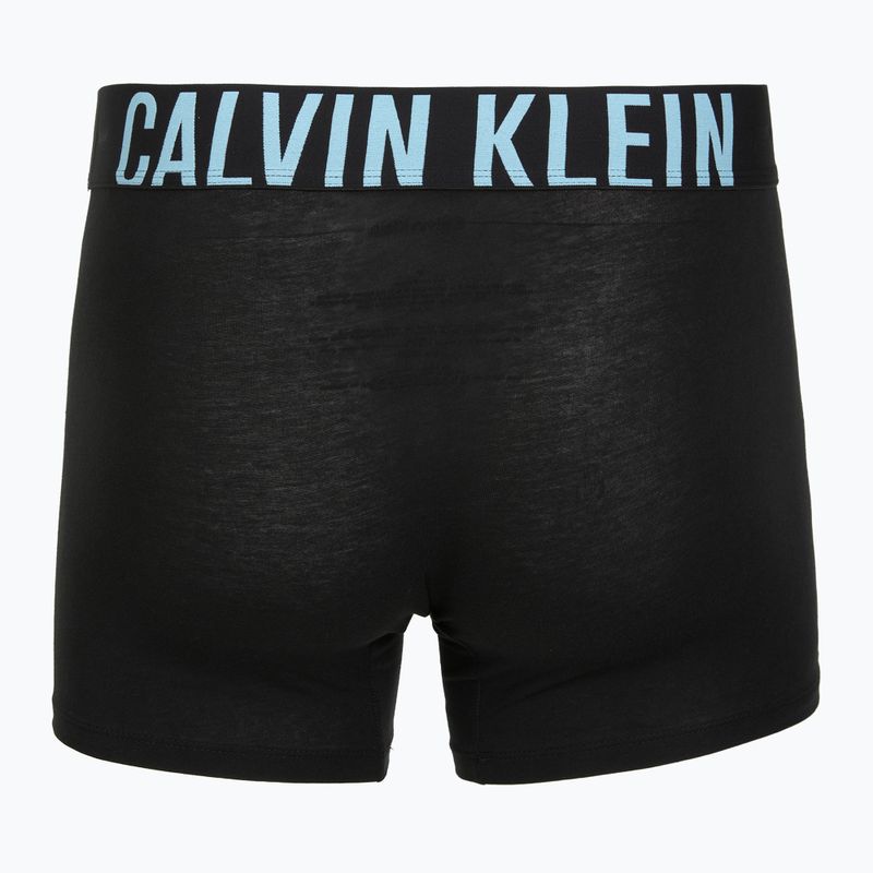 Boxers Calvin Klein 000NB3609A Boxer Brief 3 pairs black w/harbor mist logo/black w 3