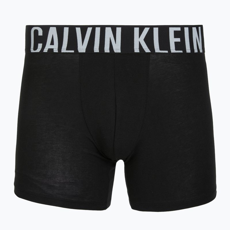 Boxers Calvin Klein 000NB3609A Boxer Brief 3 pairs black w/harbor mist logo/black w 5
