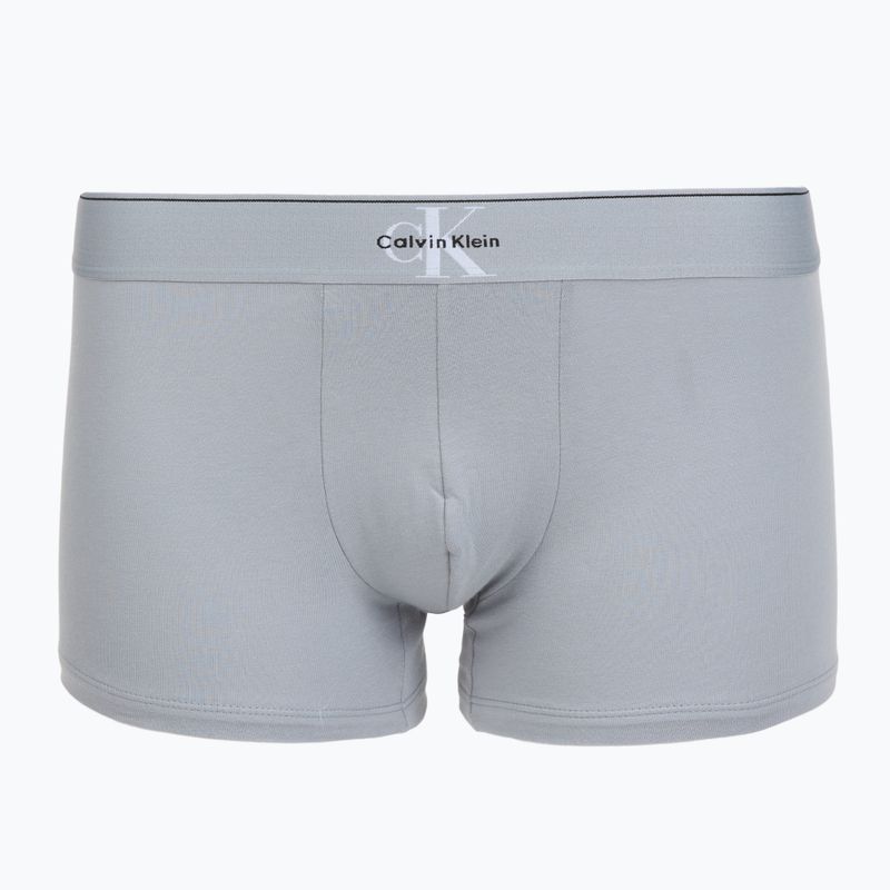 Men's boxer shorts Calvin Klein LV00NB4472 Trunk 3 pairs black/misty grey/white 5