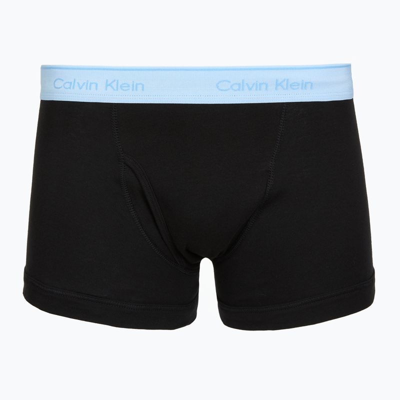 Boxers Calvin Klein LV00NB1897 Trunk 5 pairs black bodies w/black/misty grey/purple 2