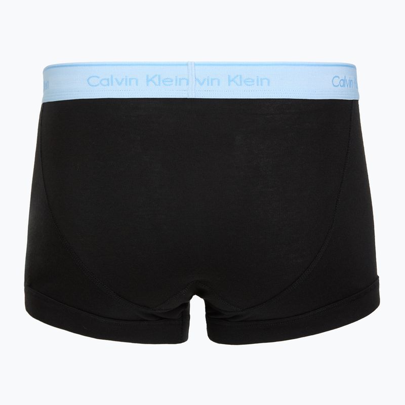 Boxers Calvin Klein LV00NB1897 Trunk 5 pairs black bodies w/black/misty grey/purple 3