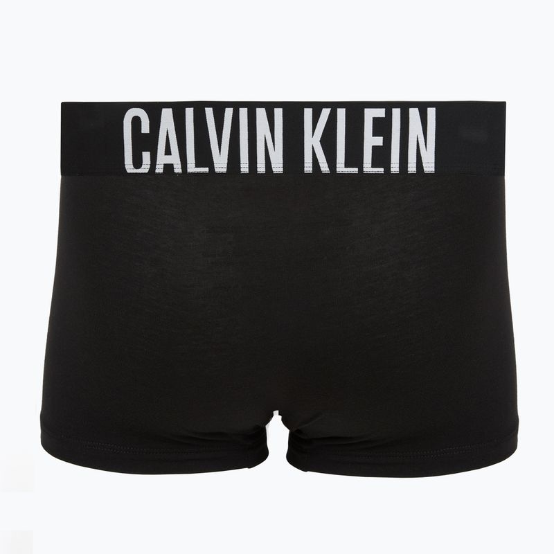 Men's boxers Calvin Klein 000NB3608A Trunk 3 pairs black with harbor mist logo/ black with 4