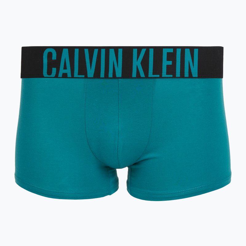 Men's boxer briefs Calvin Klein 000NB3608A Trunk 3 pairs oatmeal/aged redwood/bright turquoi 3