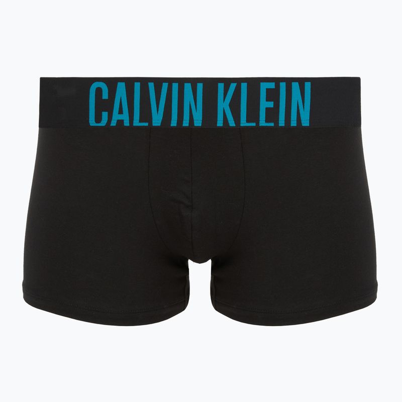 Men's boxer briefs Calvin Klein 000NB3608A Trunk 3 pairs black w/oatmeal logo/black w/age 3