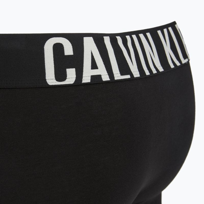 Boxers Calvin Klein 000NB3609A Boxer Brief 3 pairs black w/oatmeal logo/black w/age 6