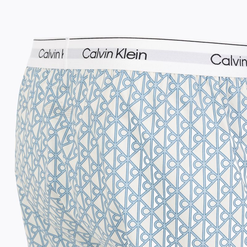Boxers Calvin Klein LV00NM2831 Boxer Trad icon cotton emblem chalk/gulf blue 3