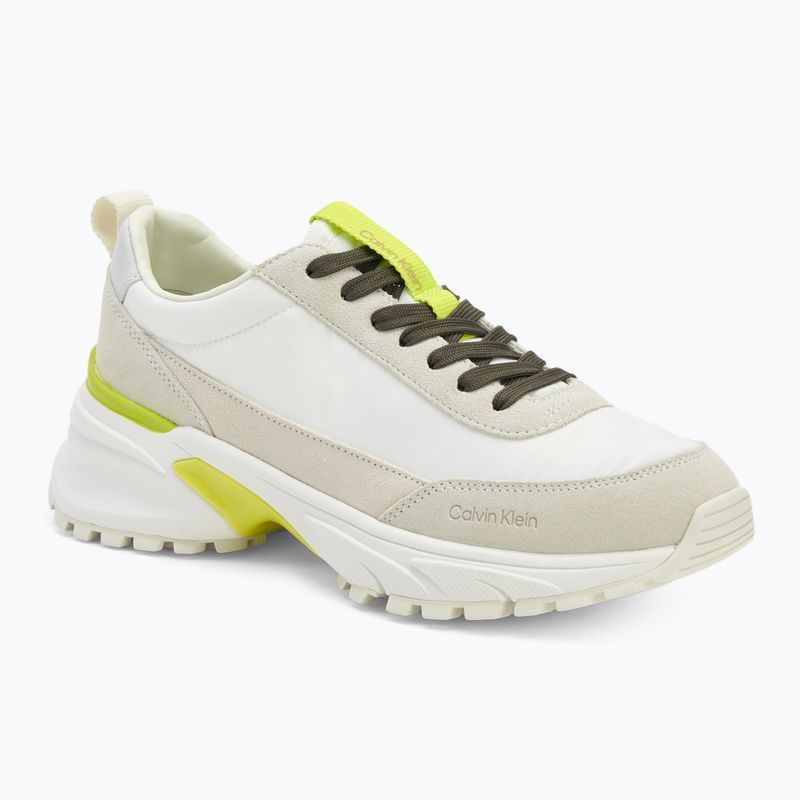 Women's shoes Calvin Klein YW0YW02075 Hike Runner MG Nylon Mix bright white/primrose/beluga