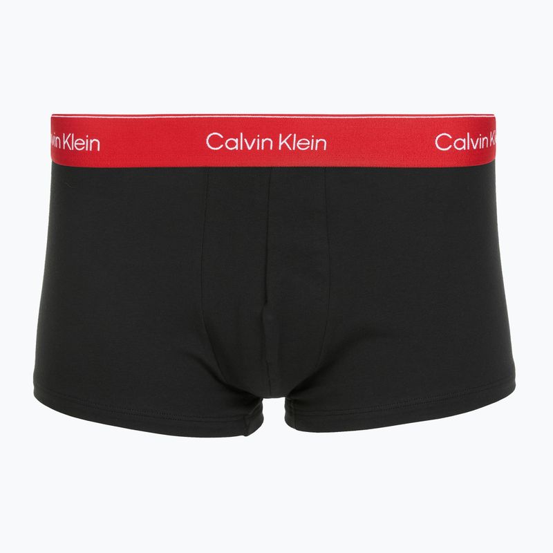 Boxers Calvin Klein LV00NB4389 Low Rise Trunk 3 pairs black/adrenaline rush/white/black 3
