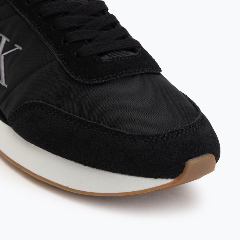 Women's shoes Calvin Klein YW0YW02060 Retro Runner Sock Laceup Mix Mat black/gyn metal/gum 7