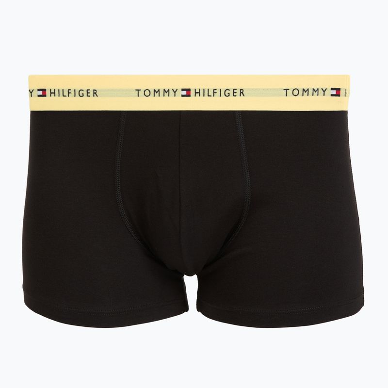 Men's boxers Tommy Hilfiger Trunk WB 3 pairs black/citronella/woodridge 2