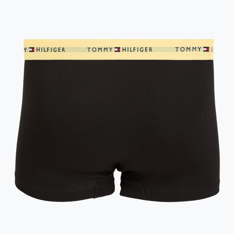 Men's boxers Tommy Hilfiger Trunk WB 3 pairs black/citronella/woodridge 5