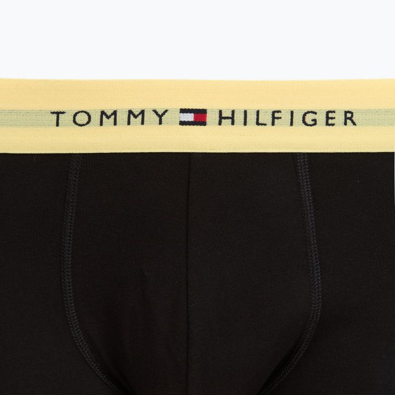 Men's boxers Tommy Hilfiger Trunk WB 3 pairs black/citronella/woodridge 6