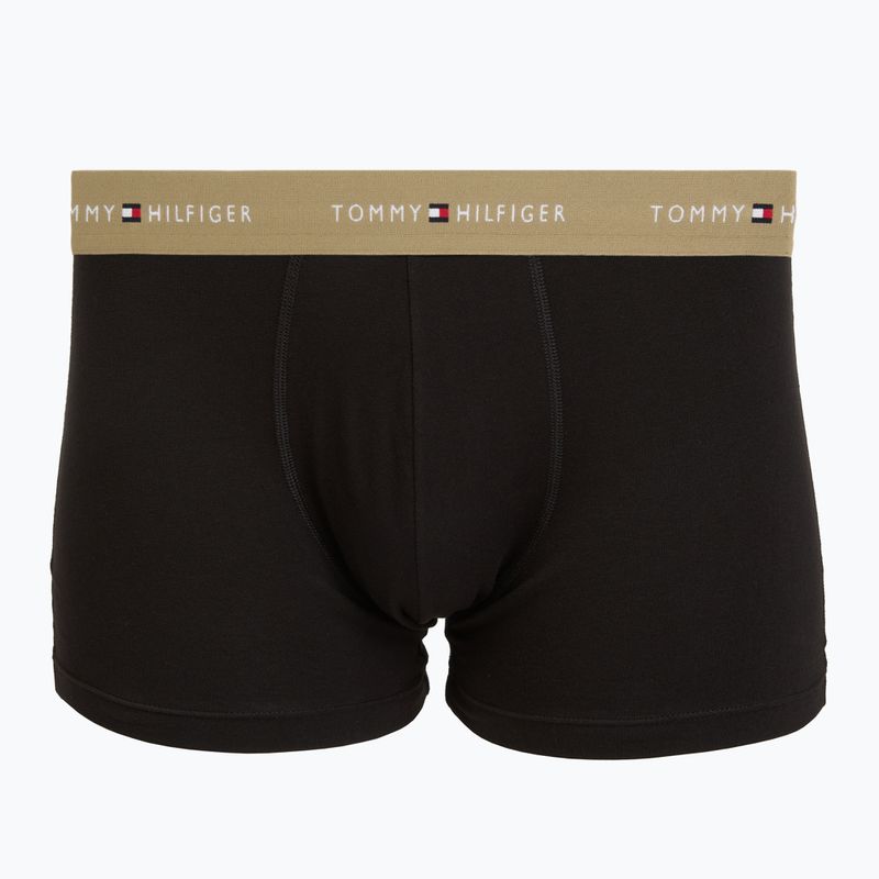 Men's boxers Tommy Hilfiger Trunk WB 3 pairs army green/wdg blue/ptch blue 2
