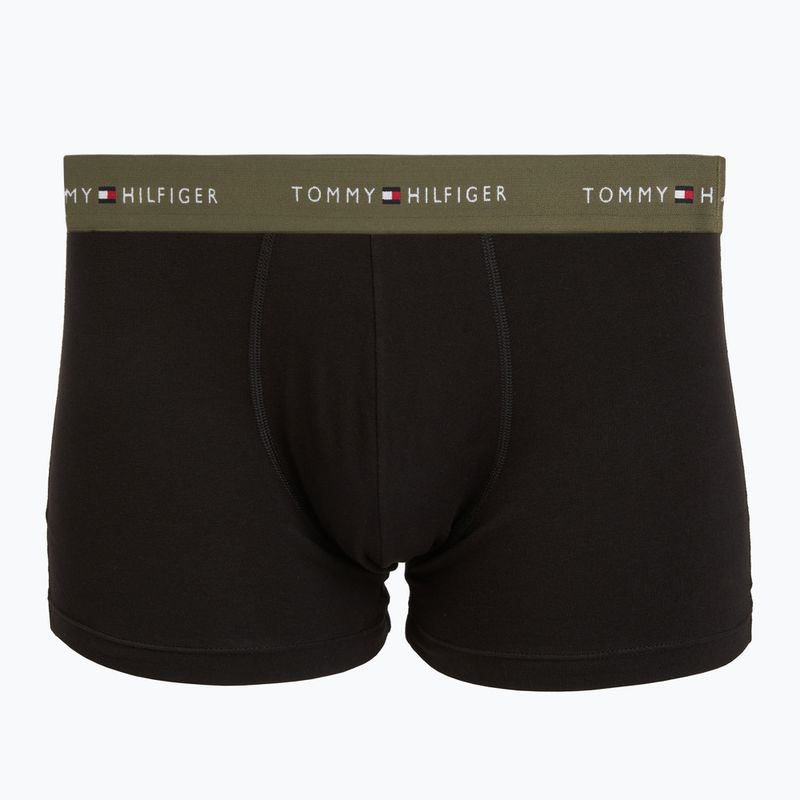 Men's boxers Tommy Hilfiger Trunk WB 3 pairs army green/wdg blue/ptch blue 3